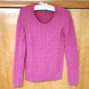XS Ann Taylor cable knit sweater excellent condition silk & cotton